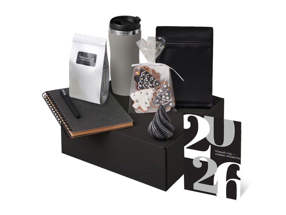Подарочный набор «Re:Charge» с термокружкой, кофе и блокнотом