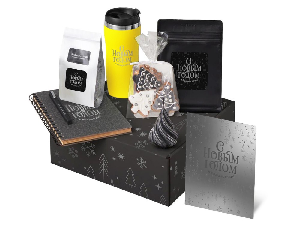 Подарочный набор «Re:Charge» с термокружкой, кофе и блокнотом (27723)