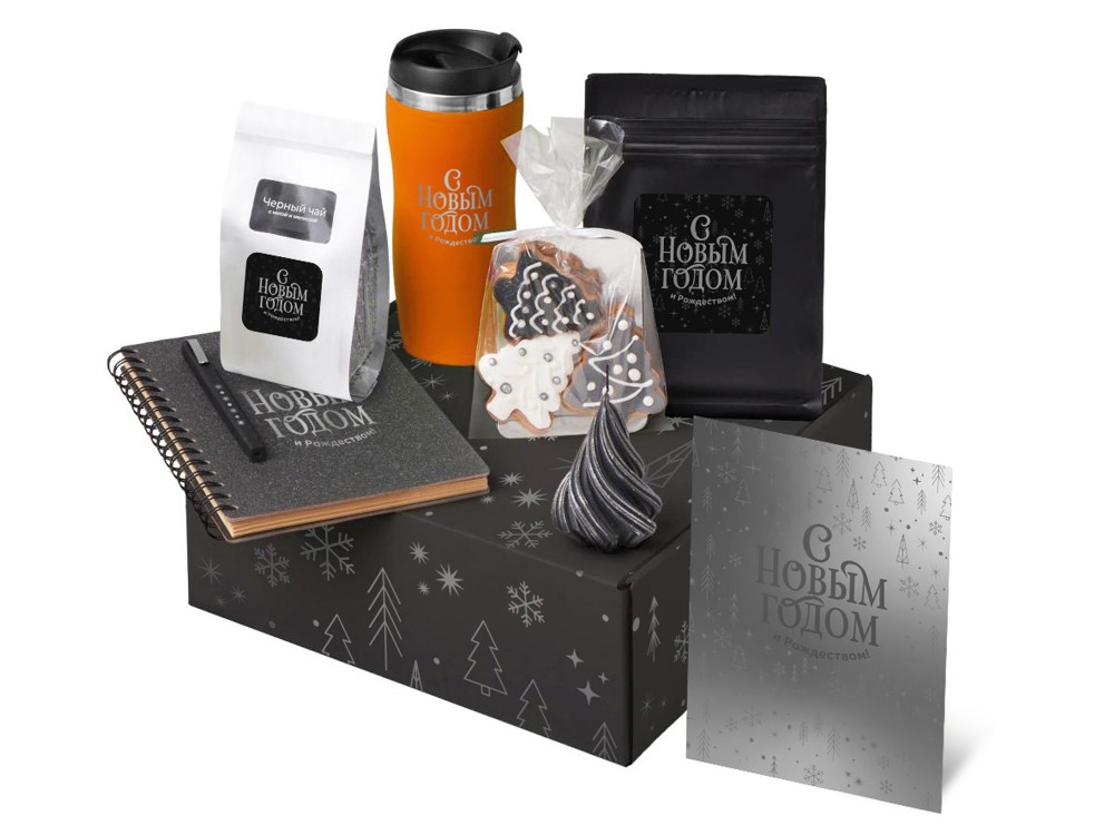 Подарочный набор «Re:Charge» с термокружкой, кофе и блокнотом (27725)