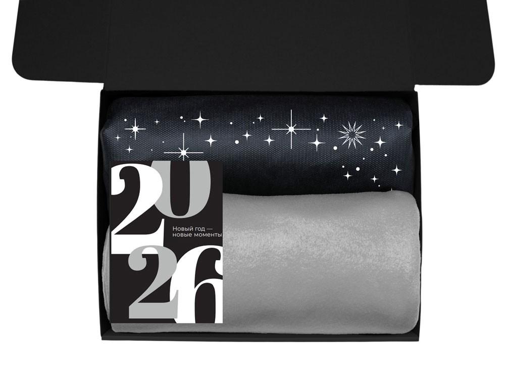 Подарочный набор «Re:Moments» с пледом, френчпрессом и медом (27736)