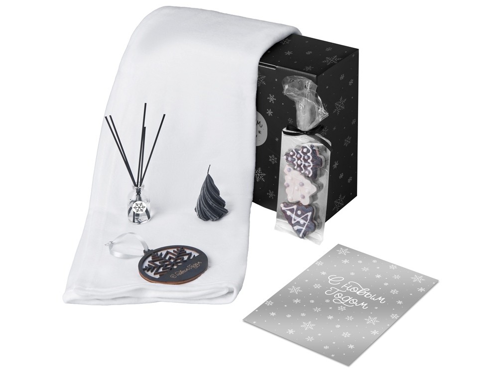 Подарочный набор «Re:Home» с пледом, свечой и диффузором (27777)