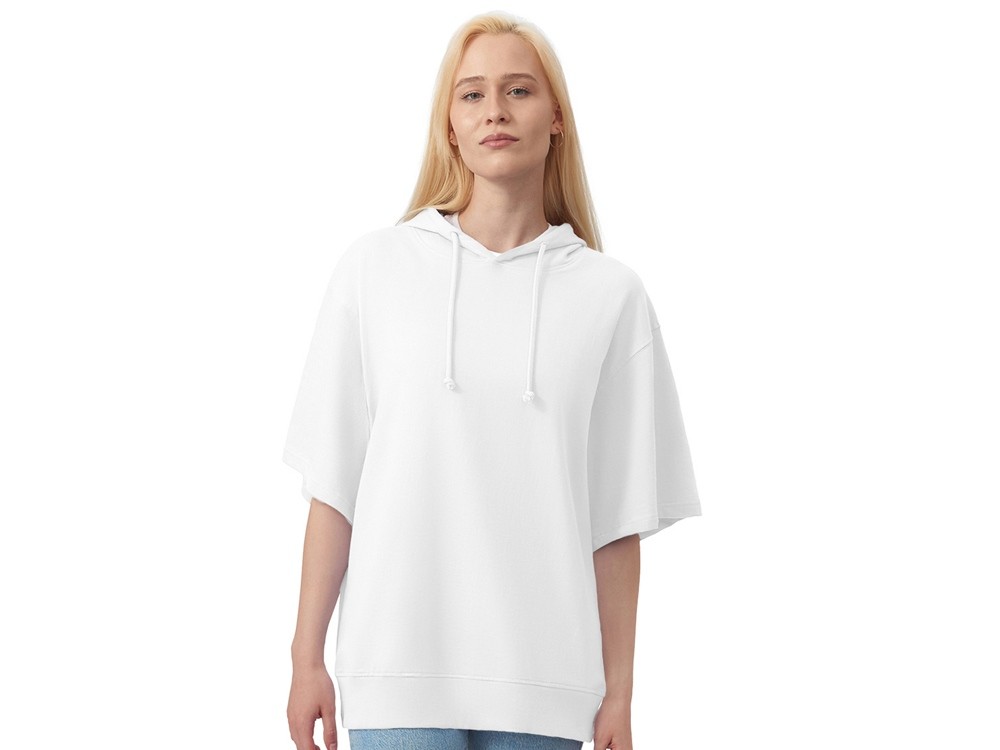 Худи оверсайз с коротким рукавом «Warsaw» унисекс (27946)