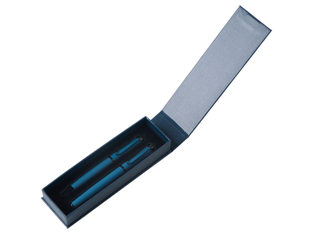 Подарочный набор из 2-х ручек «Black Lama» soft-touch (28121)