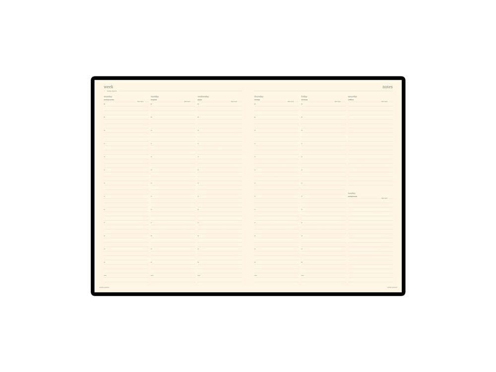 Еженедельник недатированный А4 «Profy» (28367)