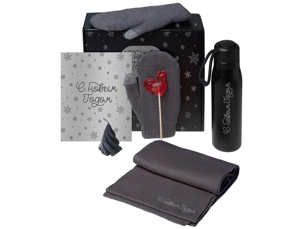 Подарочный набор «Re:Air» с варежками, шарфом и термосом (29022)