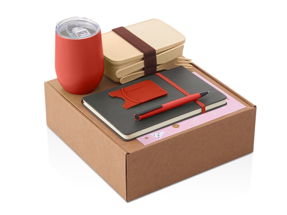Набор «Refreshment» с термокружкой, блокнотом, ручкой и ланчбоксом (29162)