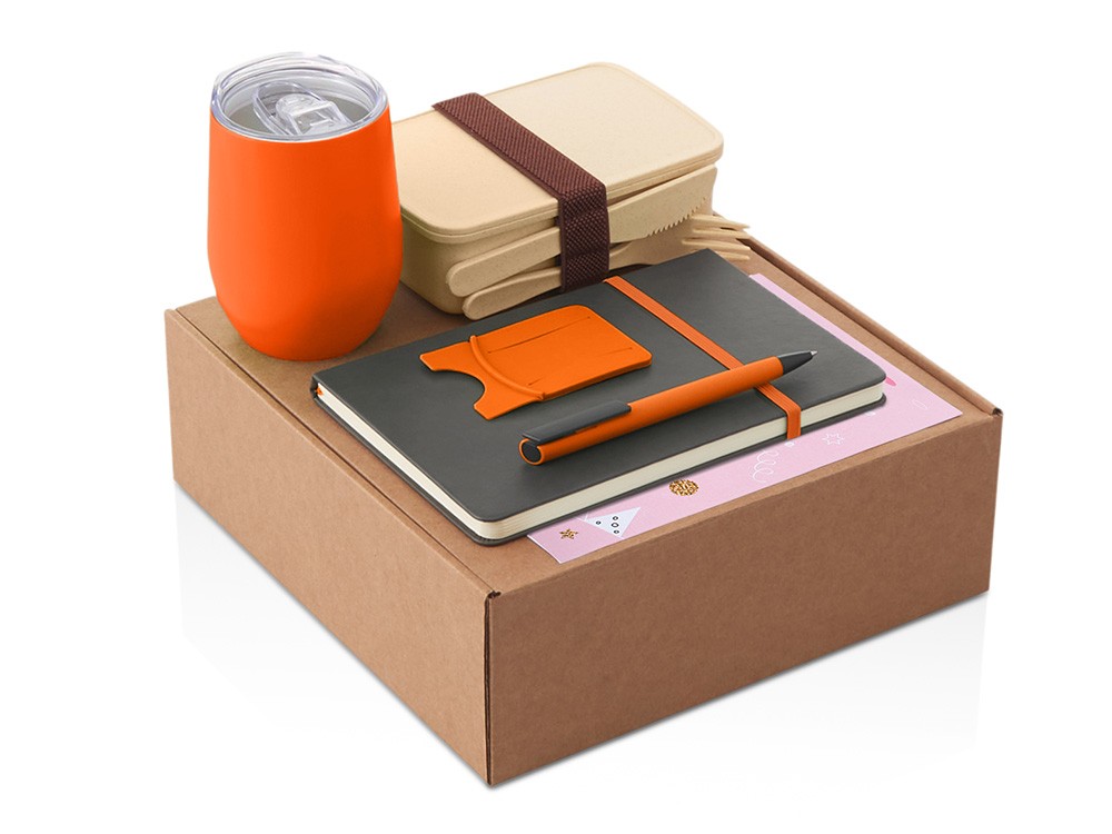 Набор «Refreshment» с термокружкой, блокнотом, ручкой и ланчбоксом (29163)