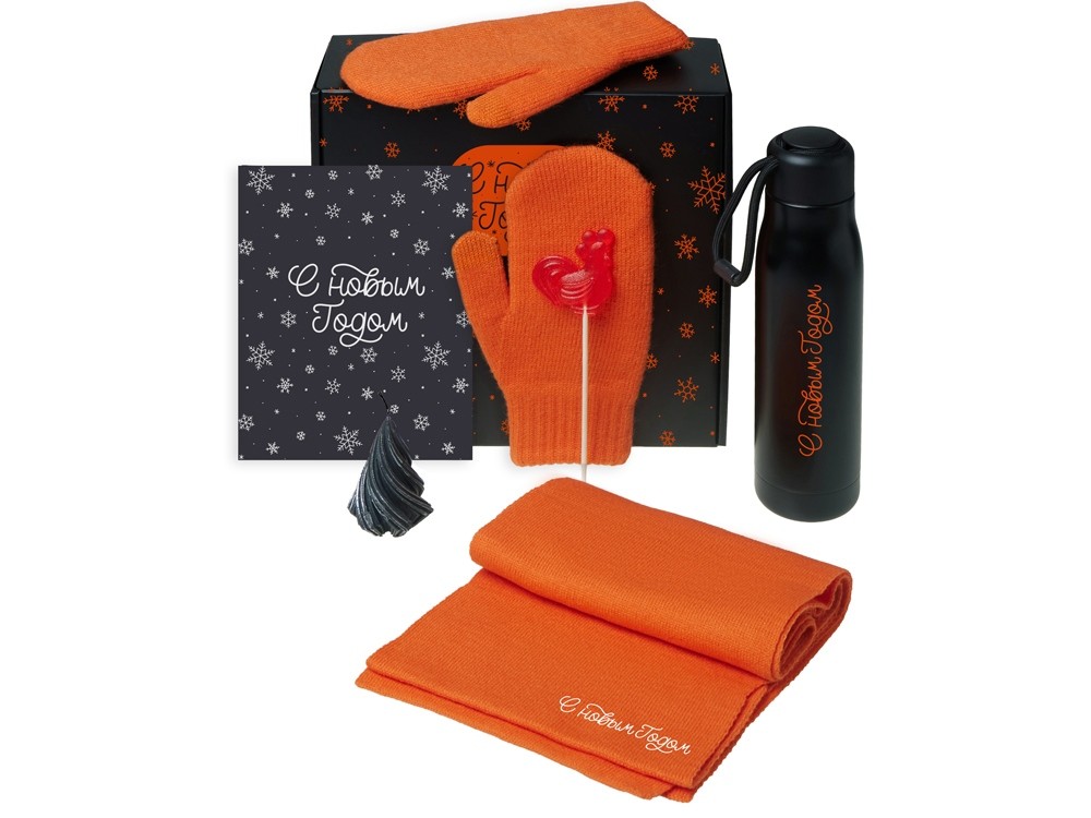 Подарочный набор «Re:Air» с варежками, шарфом и термосом (29948)