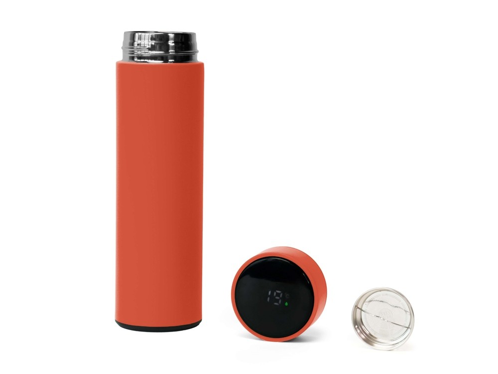 Термос FAMILY MARK LED, индикатор, soft touch (30008)