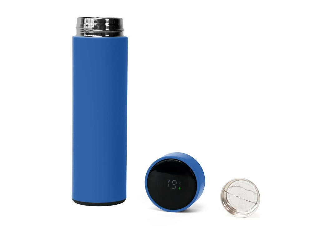 Термос FAMILY MARK LED, индикатор, soft touch (31158)