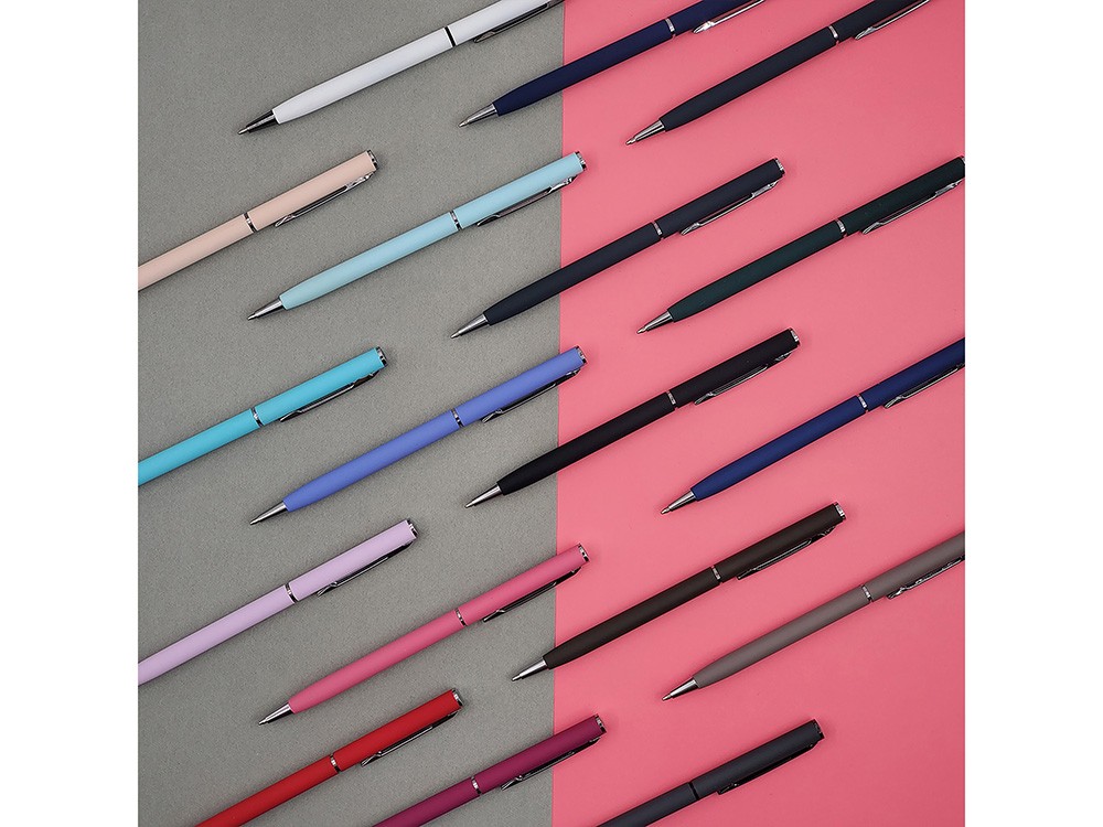 Ручка металлическая шариковая «Palermo», софт-тач (31279)