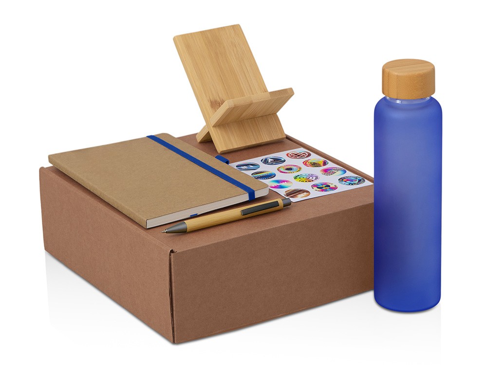 Набор «Wooden» с бутылкой, блокнотом, ручкой и подставкой для телефона  (31574)