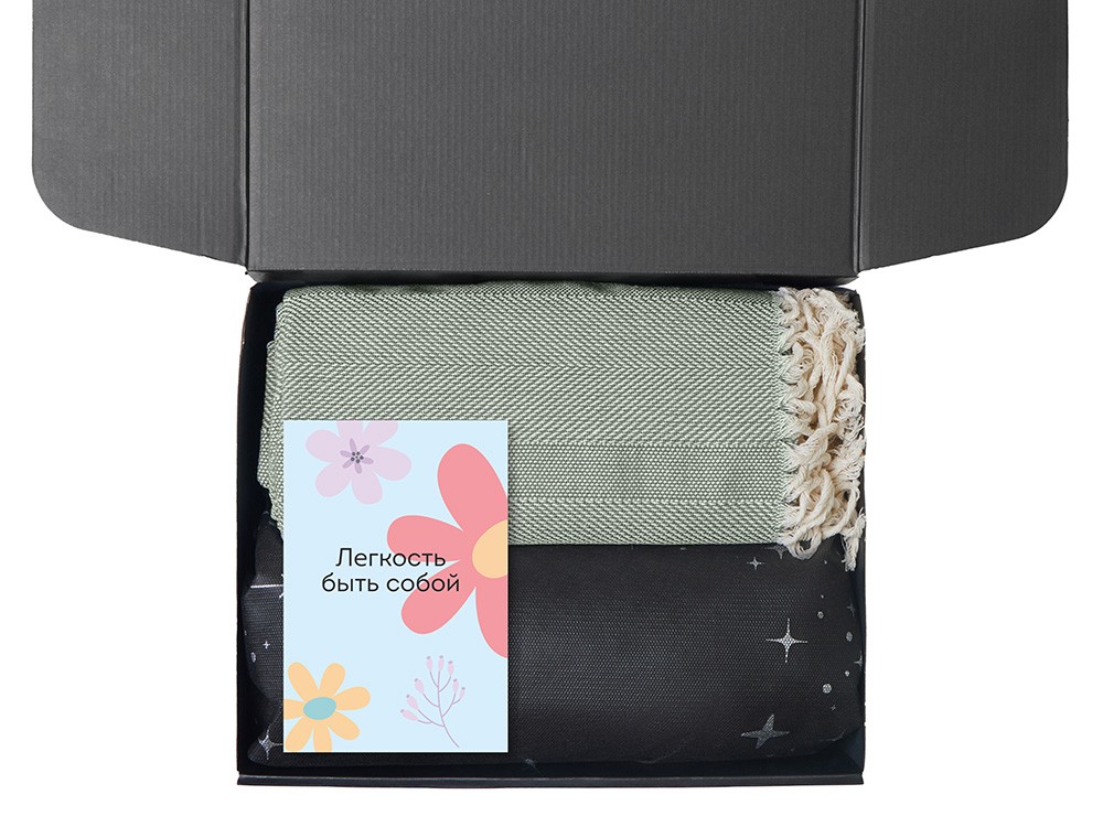 Подарочный набор «Re:f. Shelter»  с пледом, зеркалом, свечой и диффузором (32208)