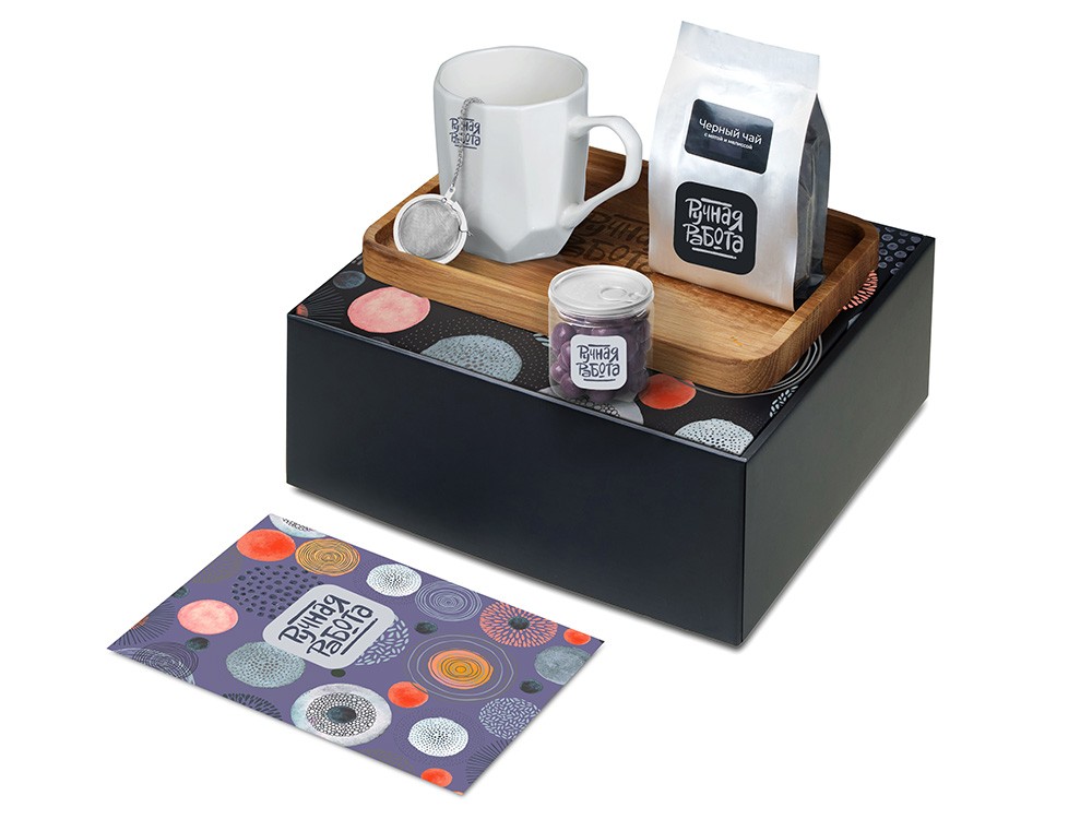 Подарочный набор «Re:y. Hearth»  с кружкой, подносом и чаем (32226)