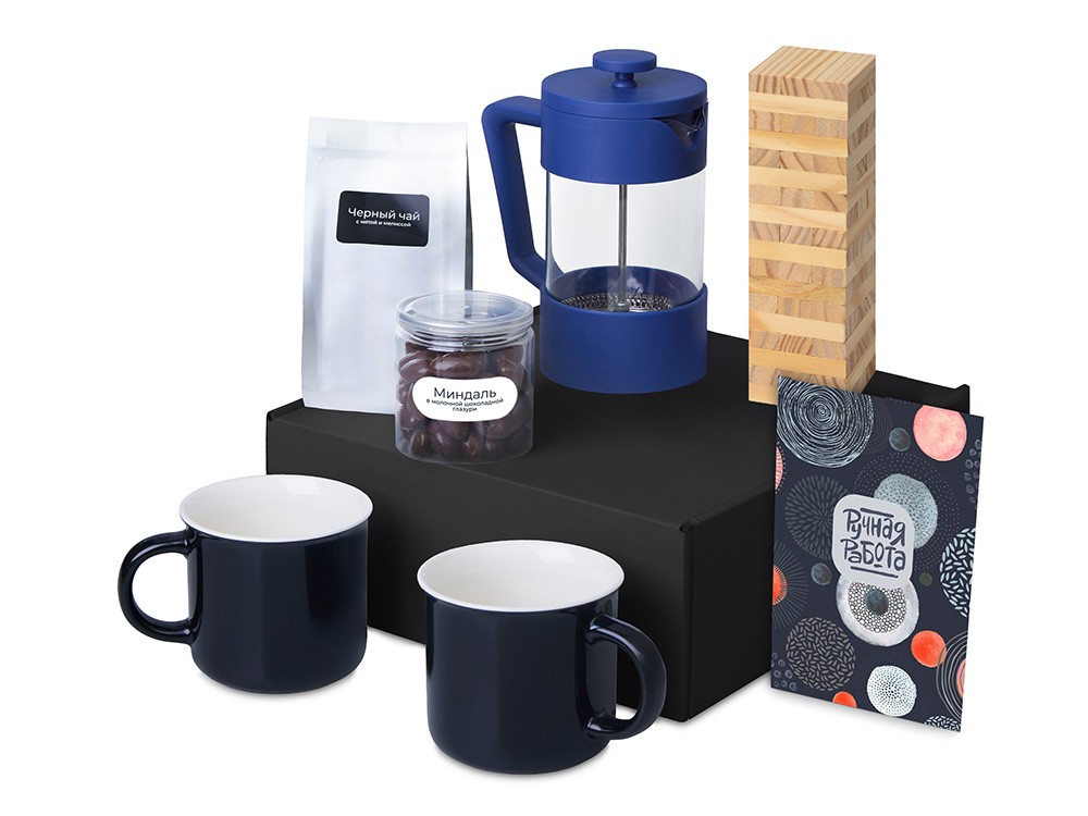 Подарочный набор «Re:y. Together»  с френчпрессом, кружками и дженгой (32230)