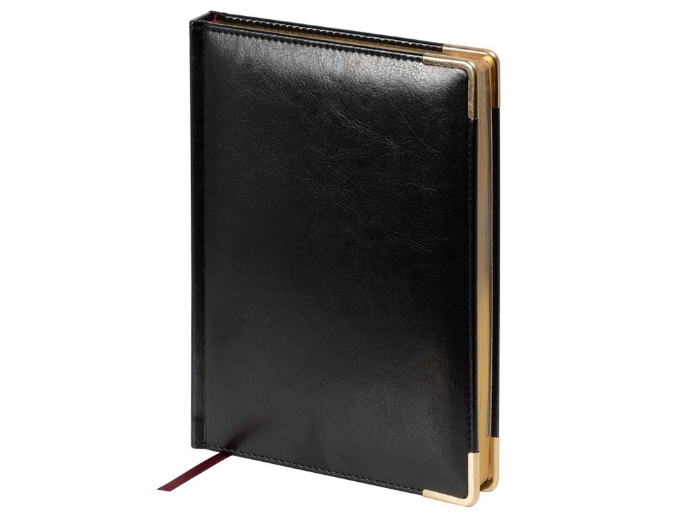 Ежедневник недатированный А5 «Sidney Nebraska» с золотым срезом и уголками (32260)