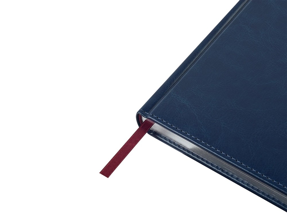 Ежедневник недатированный А5 «Sidney Nebraska» с серебряным срезом и уголками (32261)