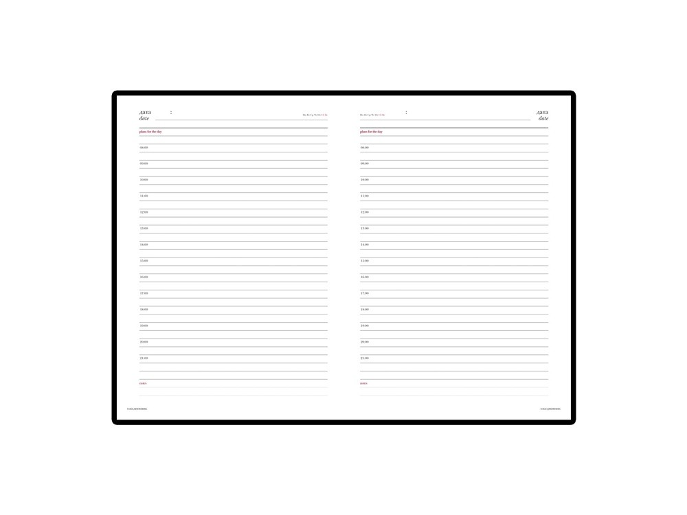 Ежедневник недатированный А5 «Sidney Nebraska» с золотым срезом (32360)