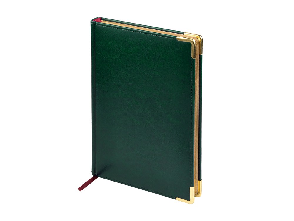 Ежедневник недатированный А5 «Sidney Nebraska» с золотым срезом и уголками (32896)