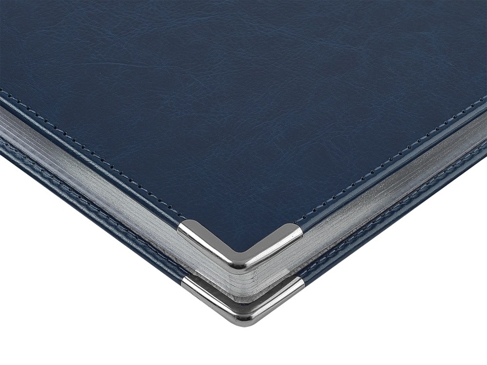 Ежедневник недатированный А5 «Sidney Nebraska» с серебряным срезом и уголками (32897)