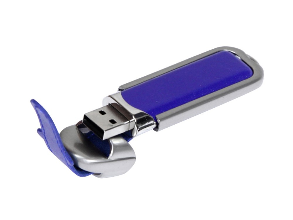 USB 2.0- флешка на 64 Гб с массивным классическим корпусом (33399)