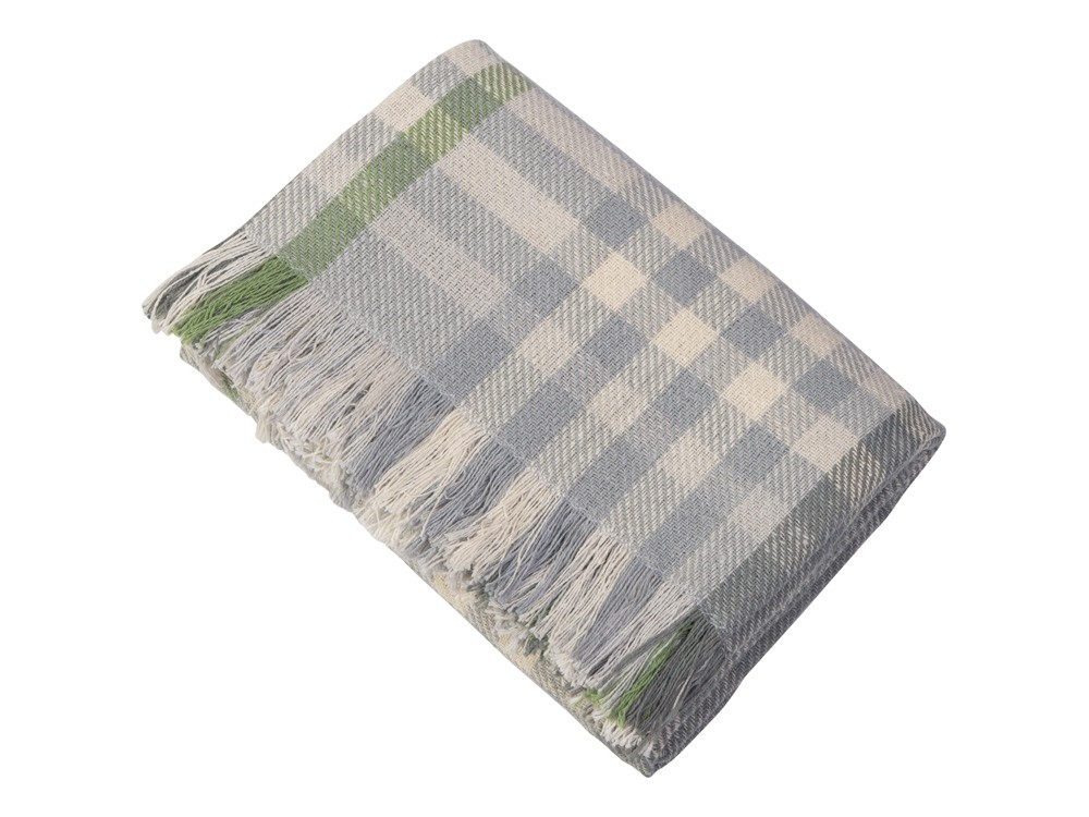 Плед «Liner» хлопковый с бахромой (33541)