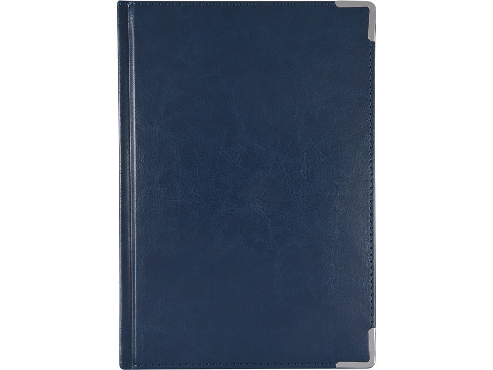 Ежедневник недатированный А5 «Sidney Nebraska» с серебряным срезом и уголками (33881)