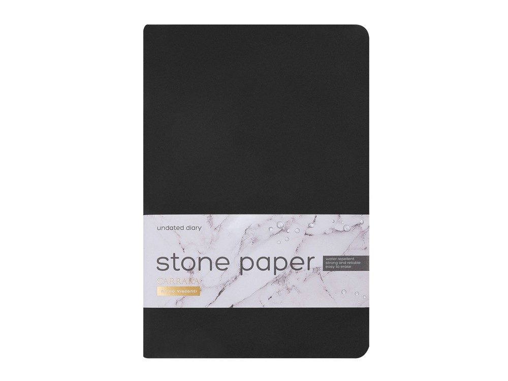 Ежедневник с каменной бумагой недатированный А5 «Carrara» (34080)