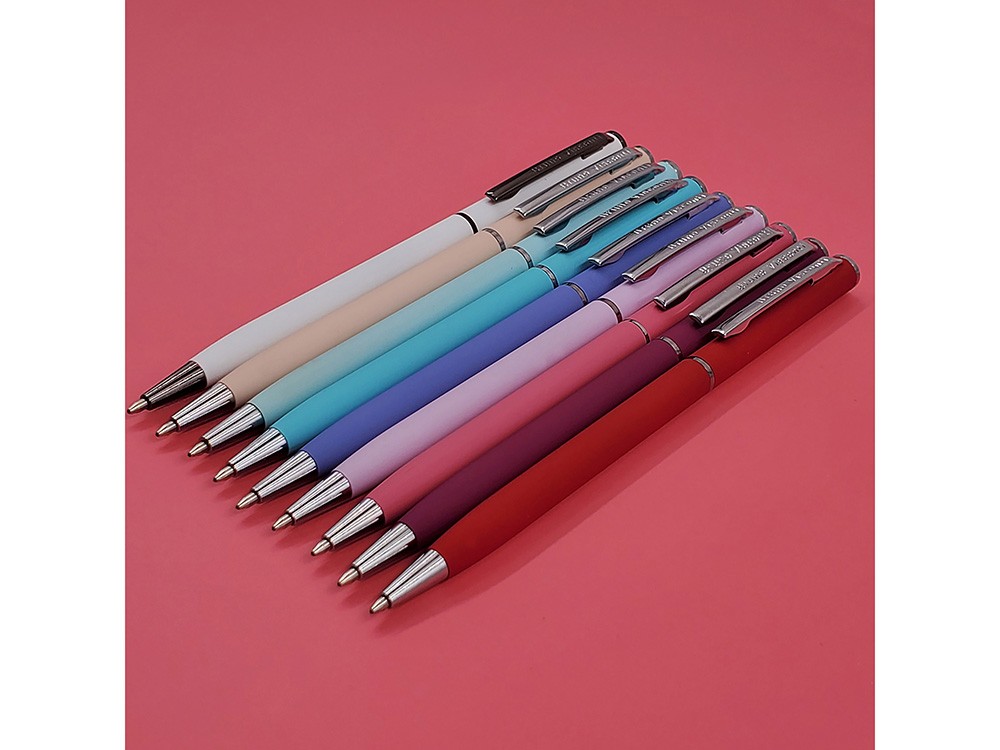 Ручка металлическая шариковая «Palermo», софт-тач (34488)