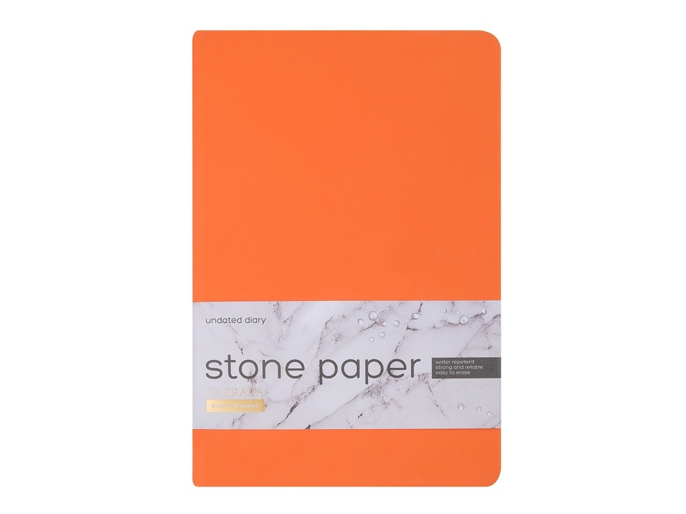 Ежедневник с каменной бумагой недатированный А5 «Carrara» (34566)