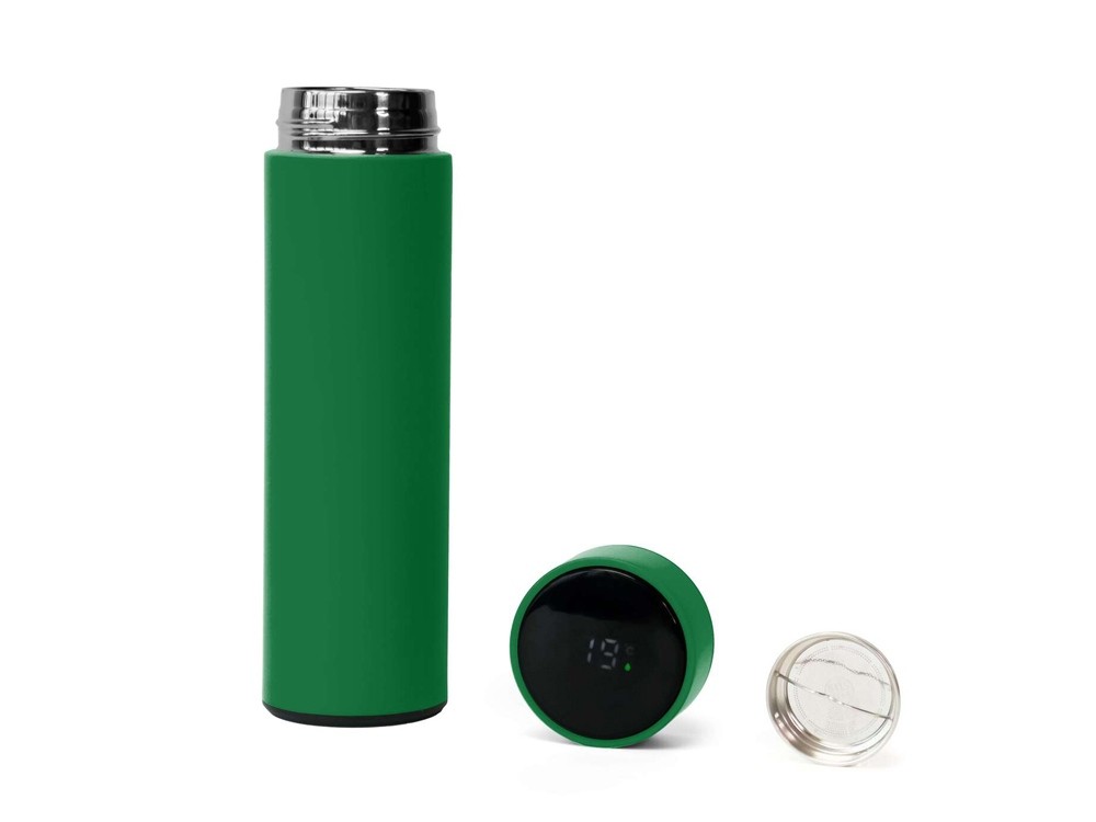 Термос FAMILY MARK LED, индикатор, soft touch (34622)