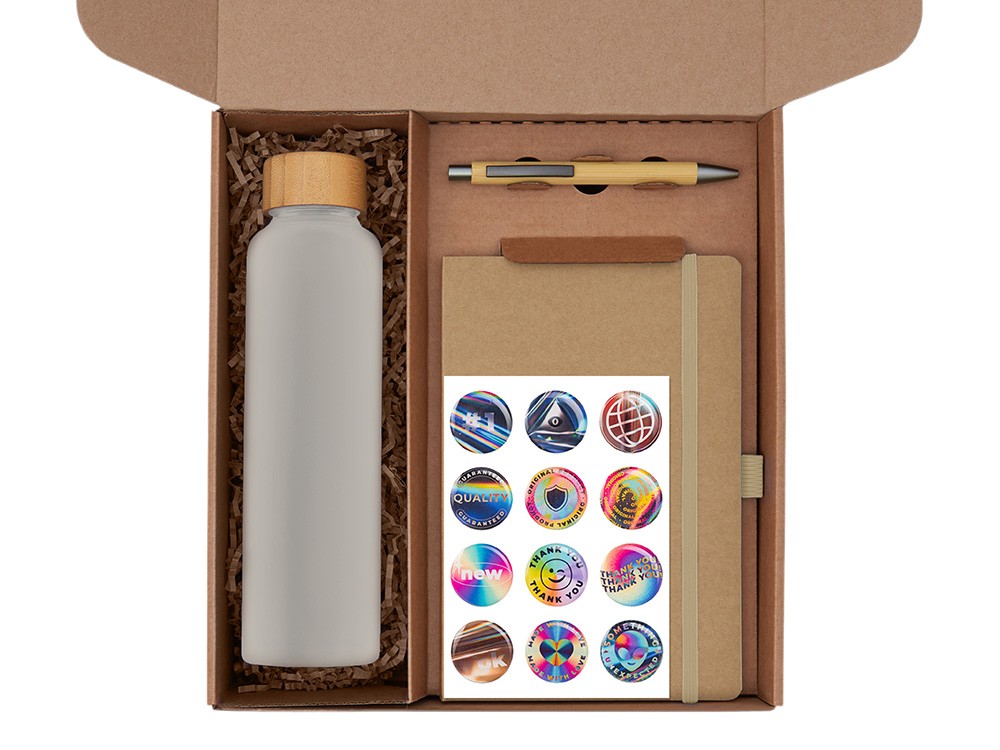 Набор «Wooden» с бутылкой, блокнотом, ручкой и подставкой для телефона  (34681)