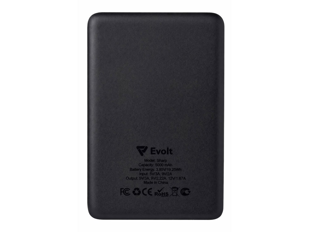 Внешний аккумулятор с QC/PD «Шарп», 5000 мАч