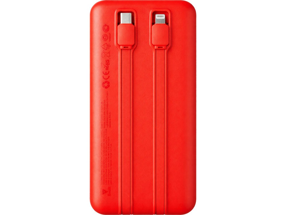 Внешний аккумулятор со встроенными кабелями «Фрэйм Про», QC/PD, 20000 мАч (34854)