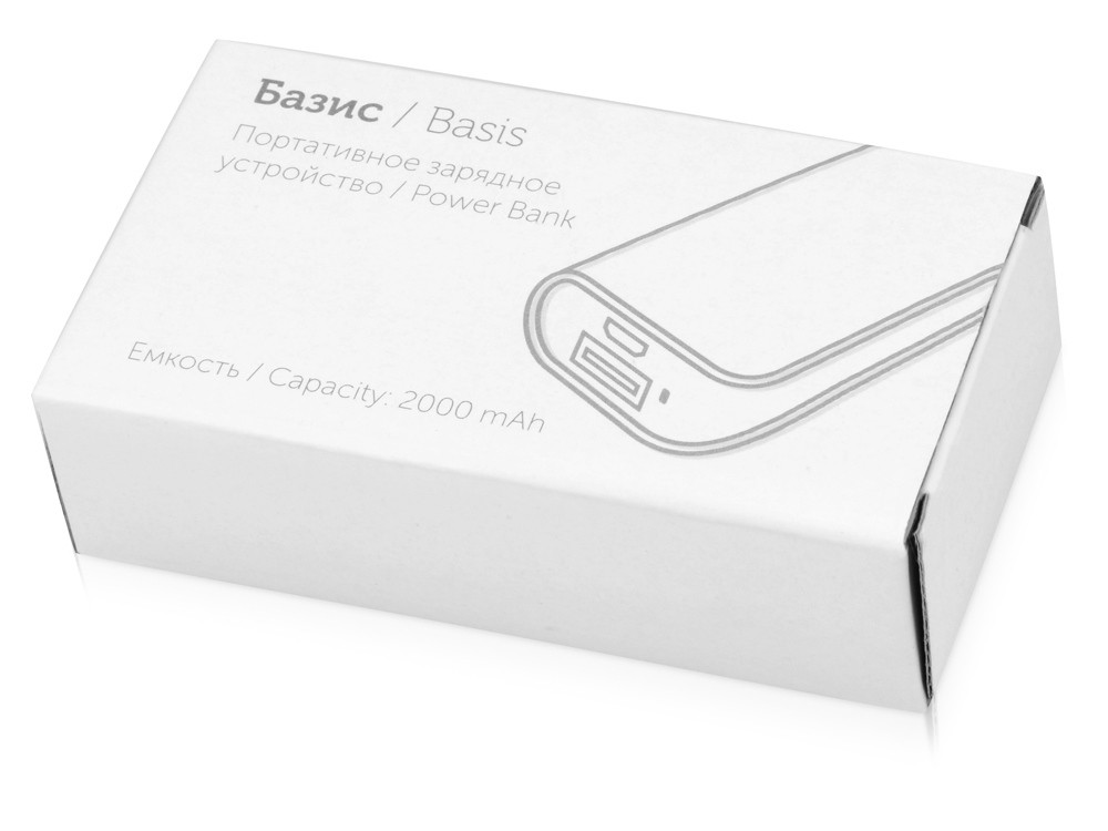 Внешний аккумулятор «Basis», 2000 mAh (37031)