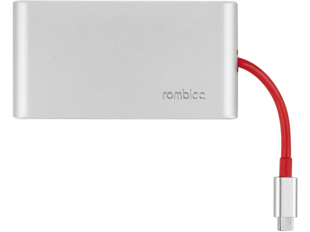 Хаб 8-в-1 Type-C «Hermes», USB 3.0 x 3, Type-C PD, HDMI, LAN, картридер (38075)