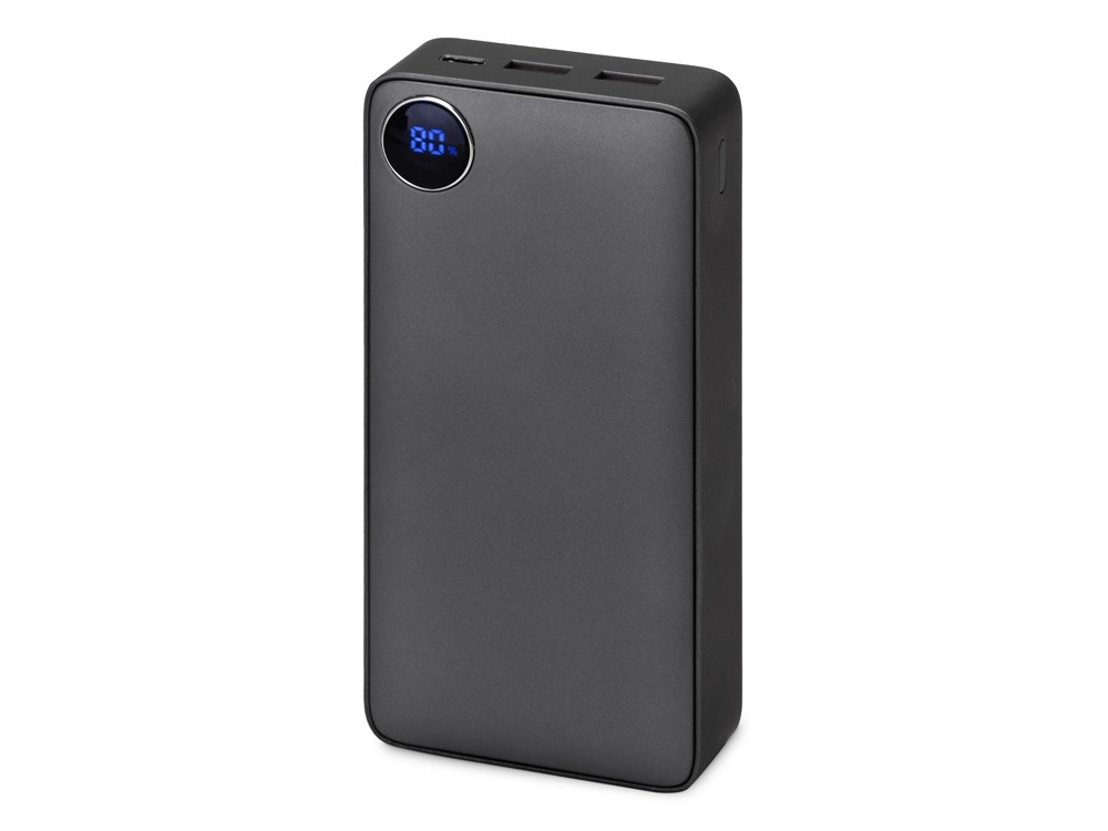 Внешний аккумулятор «Mild Pro» c быстрой зарядкой QC/PD, металлик soft-touch, 20 000 mAh (38132)