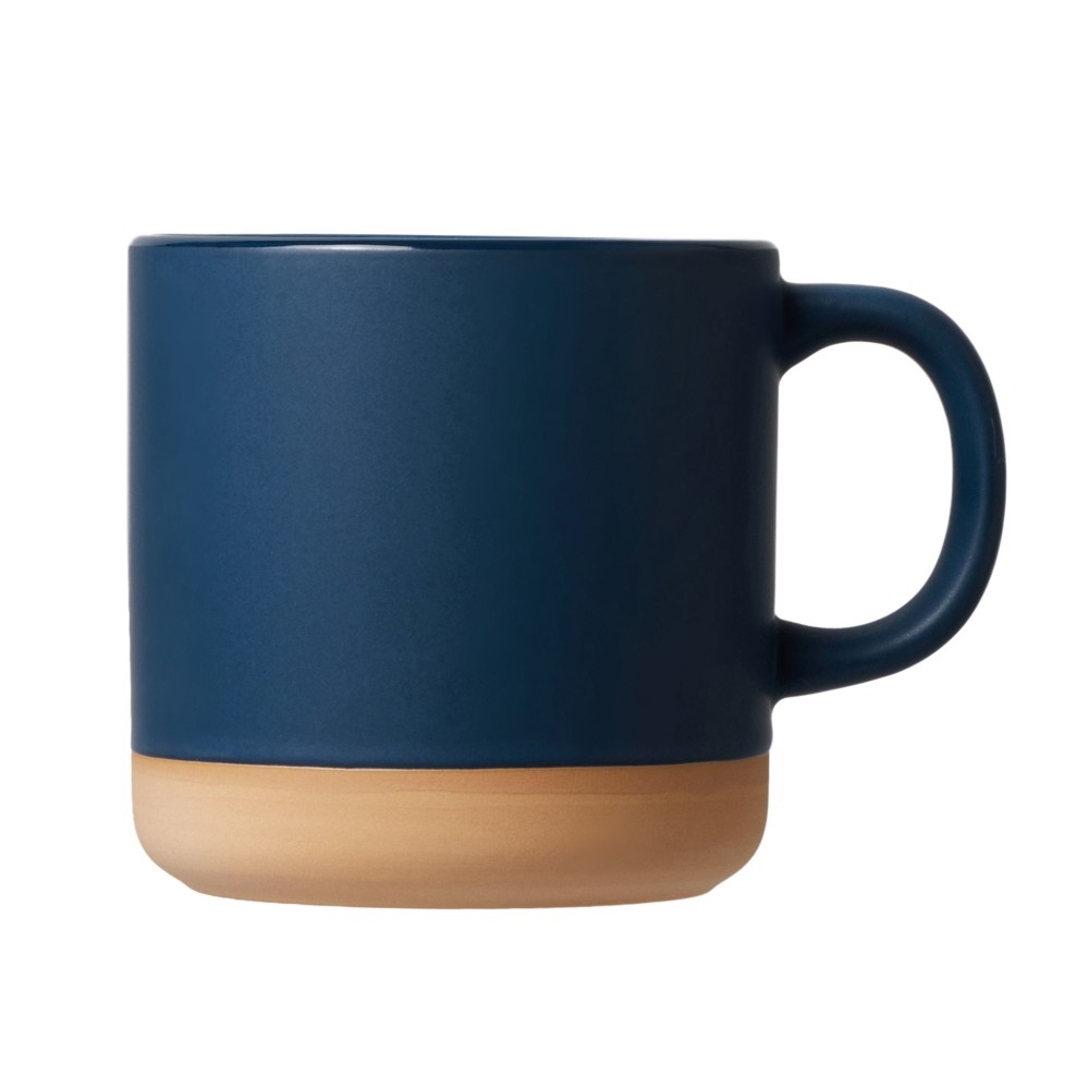 Керамическая кружка «Крисп» 375 мл с бежевым дном (40202)