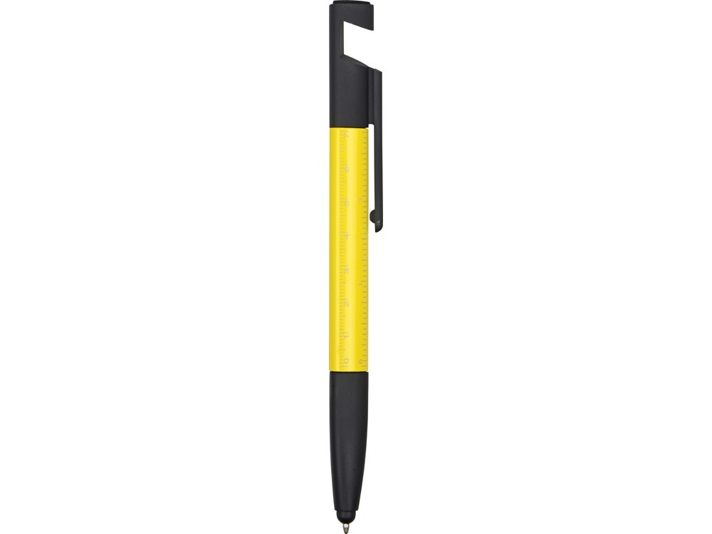 Ручка-стилус металлическая шариковая многофункциональная (6 функций) «Multy», желтый