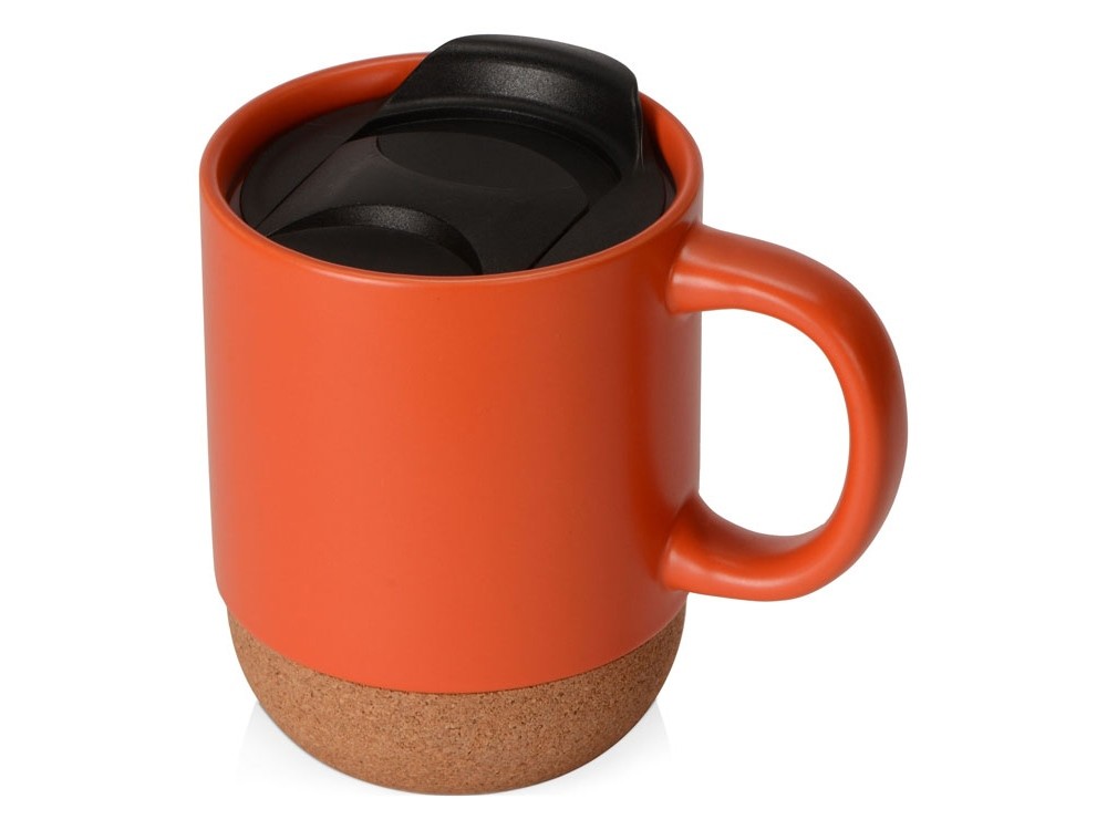 Кружка с пробковым дном и крышкой «Denpasar» (13185)