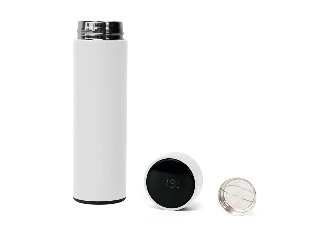 Термос FAMILY MARK LED, индикатор, soft touch (14600)