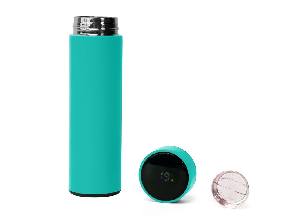 Термос FAMILY MARK LED, индикатор, soft touch (14601)