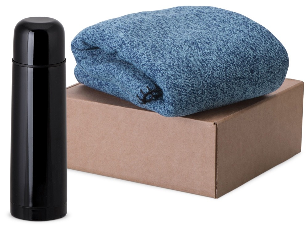 Подарочный набор «Calmy» с термосом и пледом (14903)