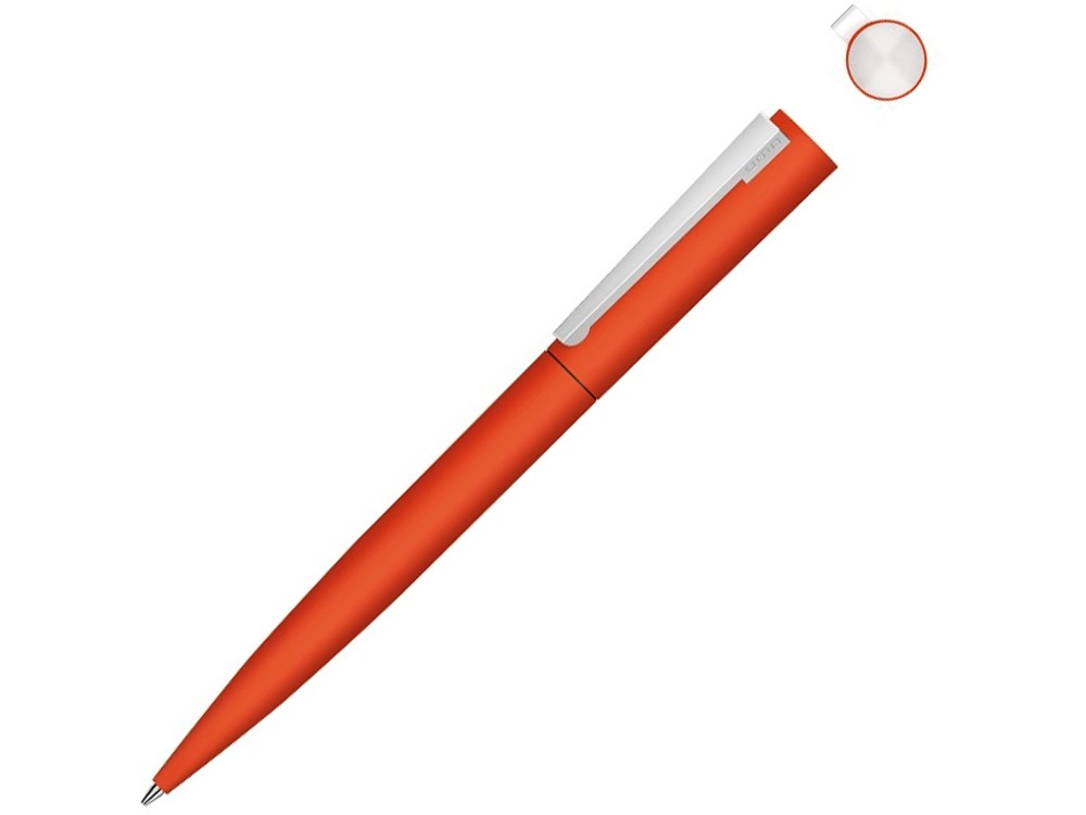 Ручка шариковая металлическая «Brush Gum», soft-touch