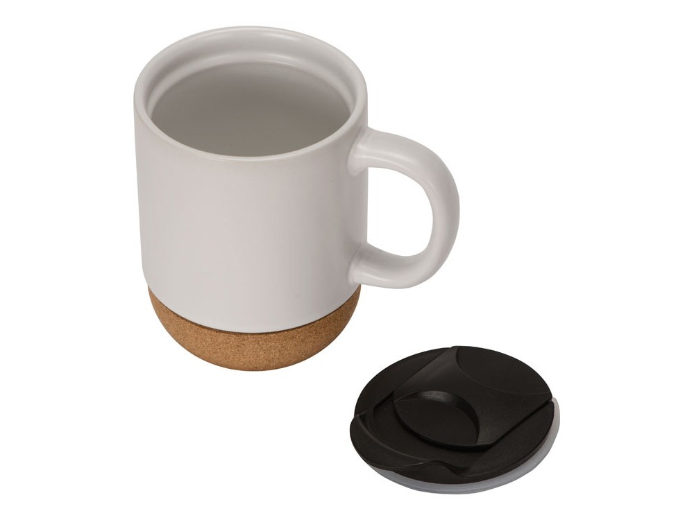 Кружка с пробковым дном и крышкой «Denpasar» (17596)