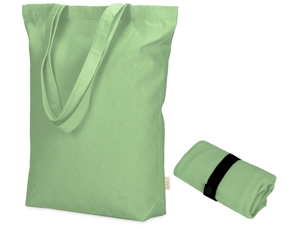 Сумка Fixy из переработанного хлопка 220 г/м2 с фиксирующей лентой (20597)