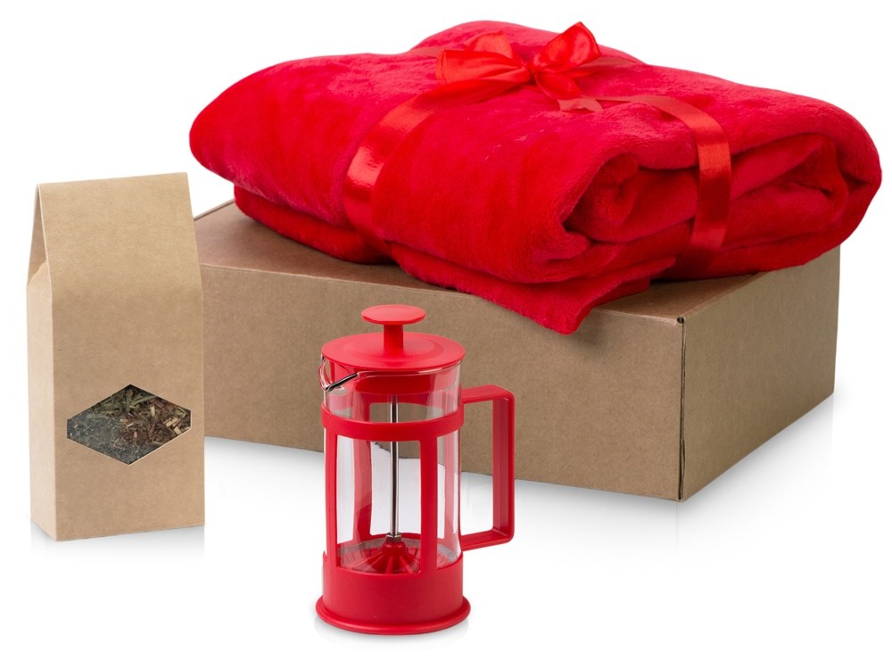 Подарочный набор «Tea time» с пледом (22138)