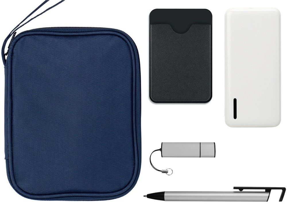 Тревел-набор с флешкой, повербанком и ручкой (22741)