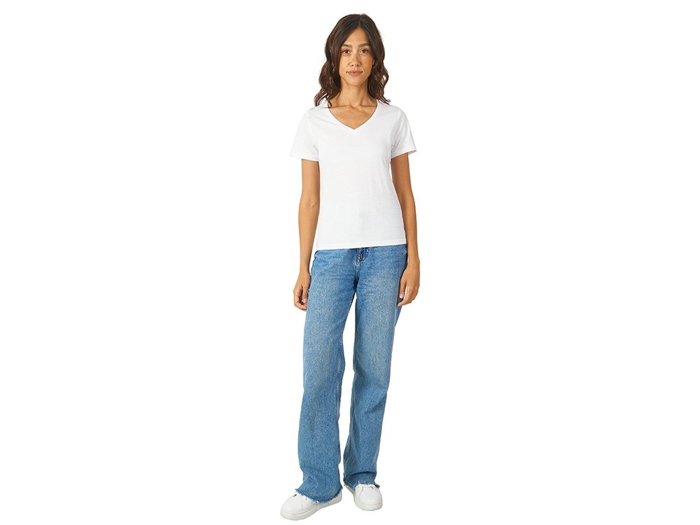 Футболка «Heavy Super Club» женская с V-образным вырезом (24939)