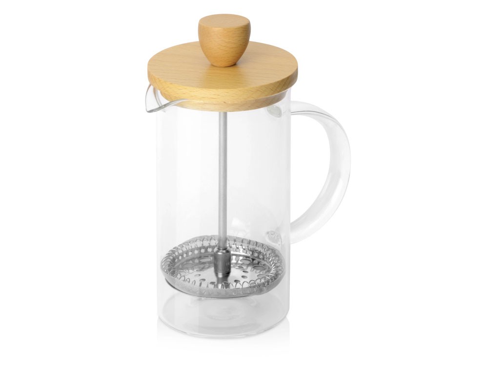 Подарочный набор с пледом, френчпрессом, чаем и вареньем (25569)